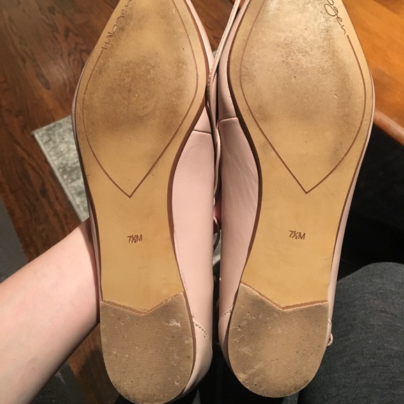 EUC Halogen Owen Lace Up Flats - blush Sz … - Picture 4 of 5